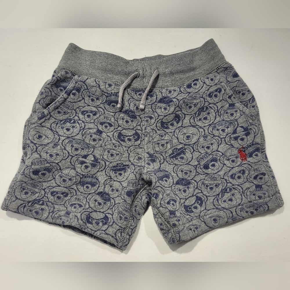 POLO RALPH LAUREN POLO BEAR FLEECE DRAWSTRING SHORTS TODDLER SIZE 2T